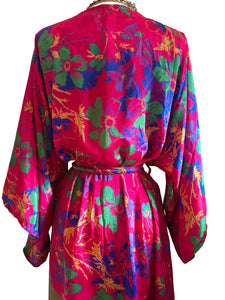 Vintage Silk Long Robe