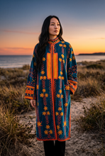 Load image into Gallery viewer, Vintage Suzani Velvet Embroidered Coat