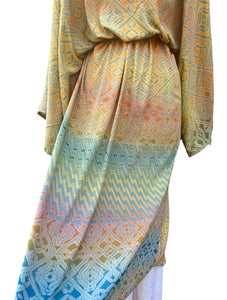 Vintage Silk Kimono Long Robe