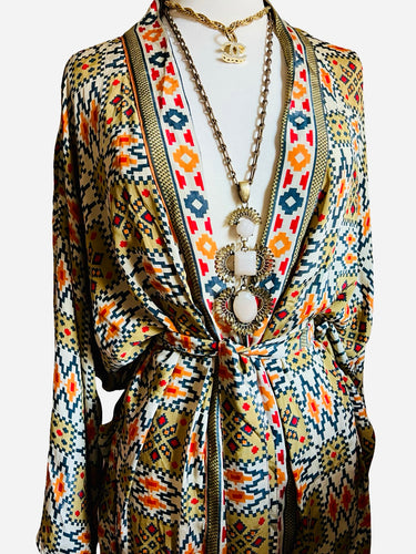 Vintage Silk Long Robe
