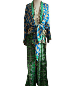 Vintage Silk Long Robe