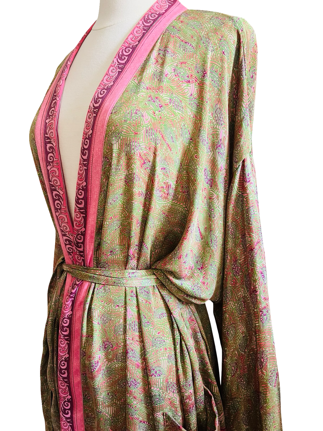 Vintage Silk Long Robe