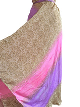 Load image into Gallery viewer, Vintage Silk Sari Dress Midi