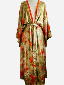 Vintage Silk Long Robe