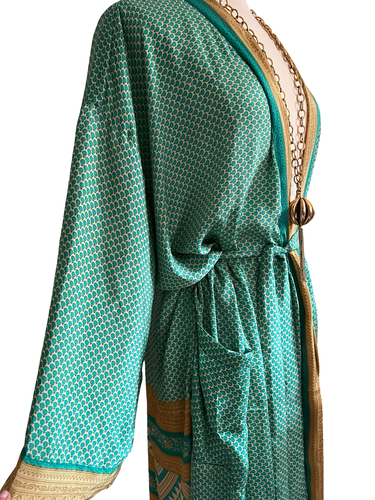 Vintage Silk Long Robe