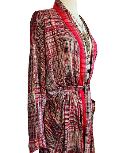 Vintage Silk Long Robe