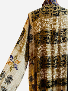 Vintage Silk Long Robe