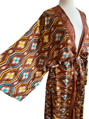 Vintage Silk Long Robe