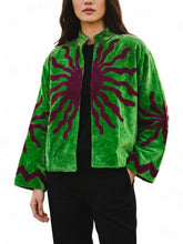 Load image into Gallery viewer, Vintage Suzani Velvet Embroidered Coat
