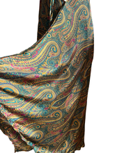 Load image into Gallery viewer, Vintage Silk Sari Dress Midi