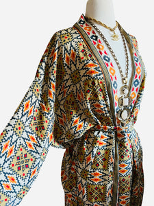 Vintage Silk Long Robe