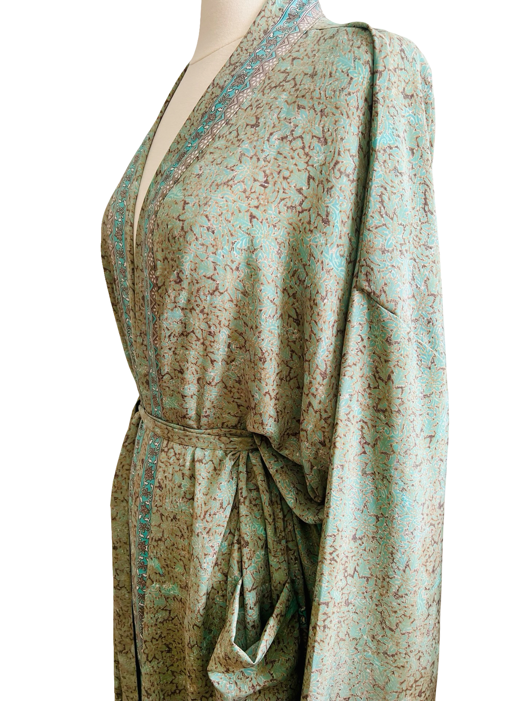 Vintage Silk Long Robe
