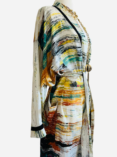 Vintage Silk Long Robe