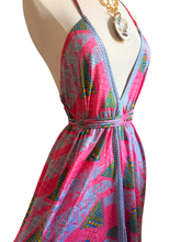 Load image into Gallery viewer, Vintage Silk Sari Dress