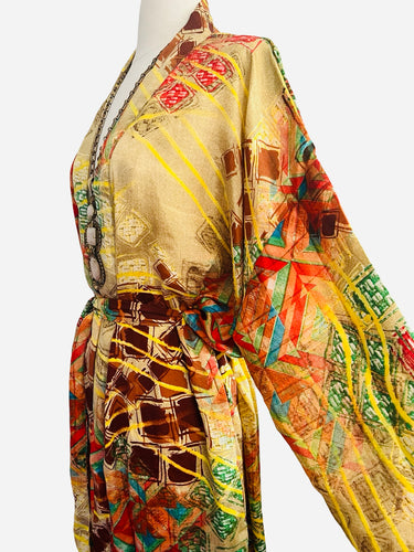 Vintage Silk Long Robe