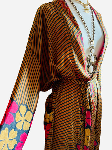 Vintage Silk Long Robe