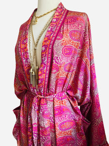 Vintage Silk Long Robe