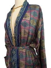Load image into Gallery viewer, Vintage Silk Kimono Long Robe