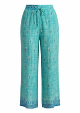 Load image into Gallery viewer, Vintage Sari Silk Palazzo Pant L/XL