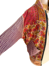 Load image into Gallery viewer, Vintage Kantha Bomber Jacket Reversible
