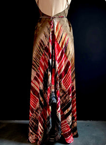 Vintage Silk Sari Dress Midi