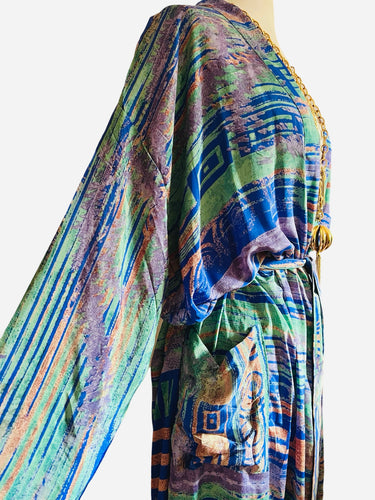Vintage Silk Long Robe