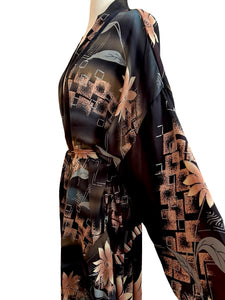 Vintage Silk Long Robe