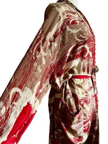 Vintage Silk Long Robe