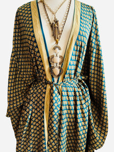 Vintage Silk Long Robe