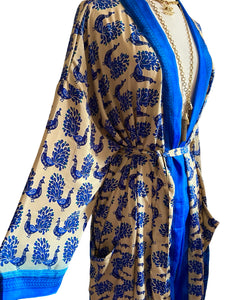 Vintage Silk Long Robe