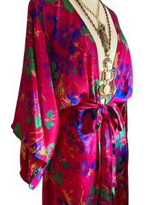 Vintage Silk Long Robe