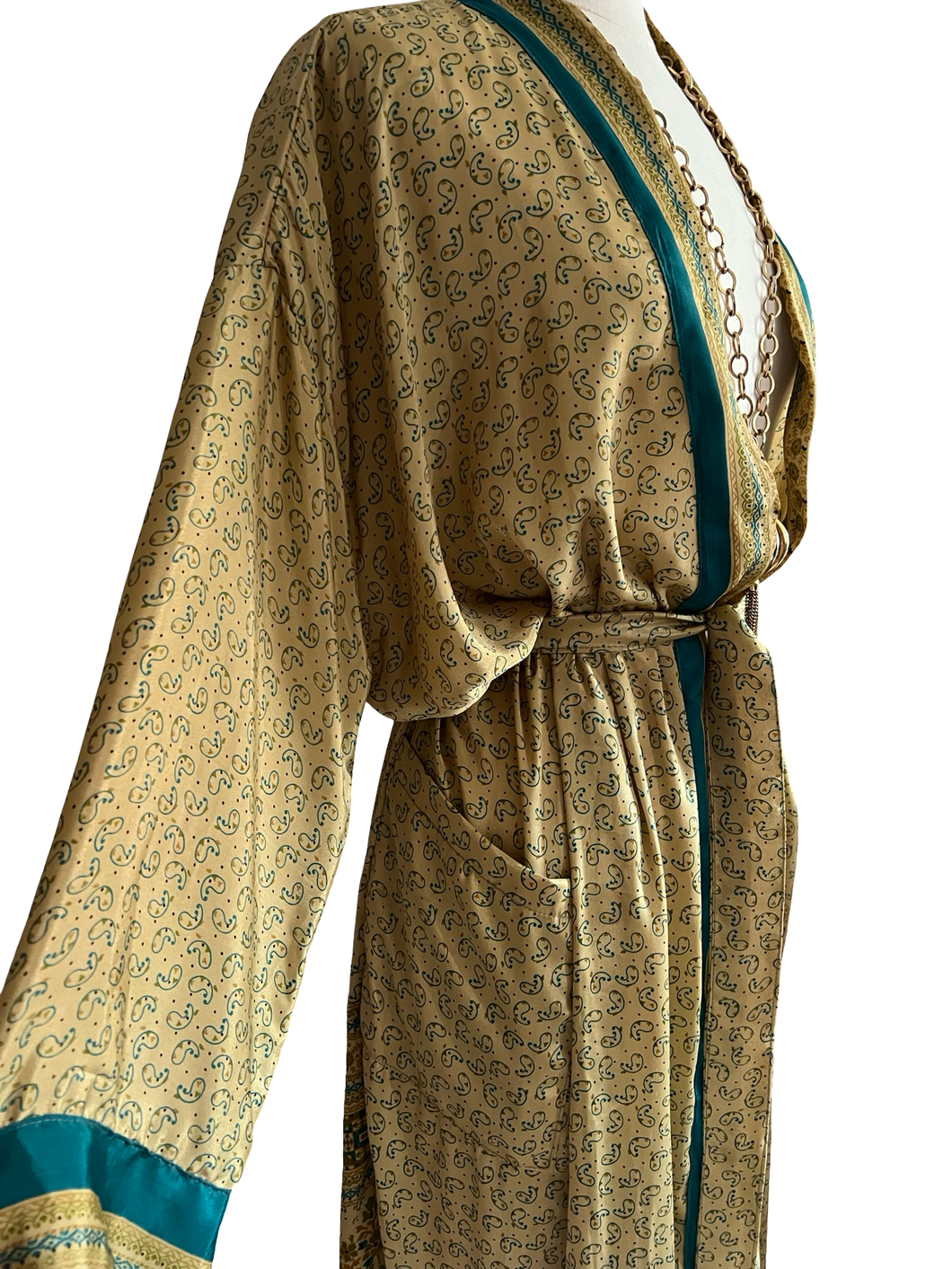 Vintage Silk Long Robe