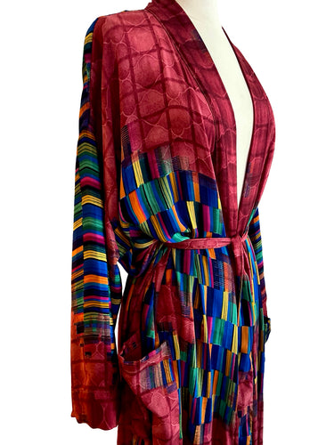 Vintage Silk Long Robe