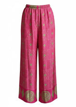 Load image into Gallery viewer, Vintage Sari Silk Palazzo Pant XS