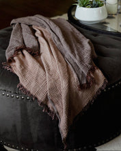 Load image into Gallery viewer, Cotton Throw Burgundy | Mousse
