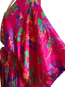 Vintage Silk Long Robe