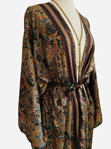 Vintage Silk Long Robe