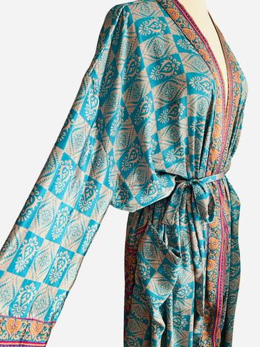 Vintage Silk Long Robe