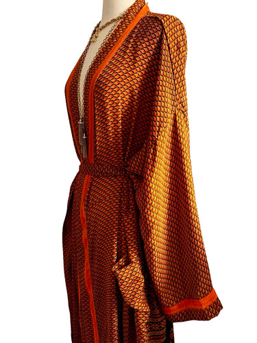 Vintage Silk Long Robe