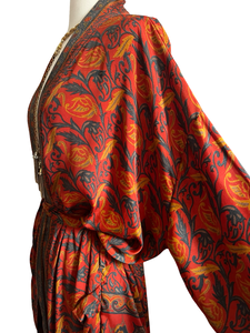 Vintage Silk Long Robe