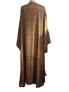 Vintage Silk Long Robe