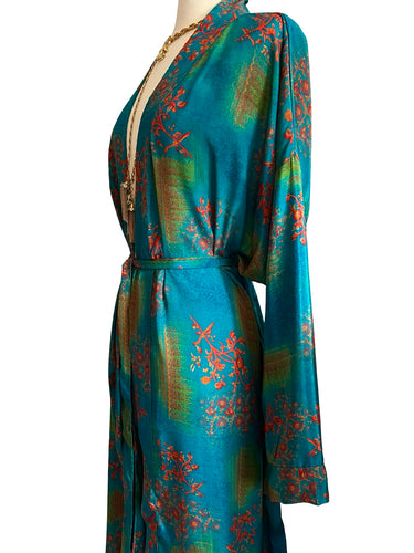 Vintage Silk Long Robe