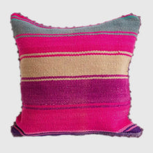 Load image into Gallery viewer, Peruvian Vintage Pillow Pink + Amethyst