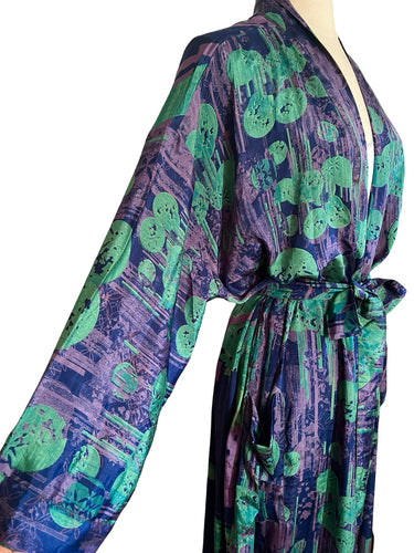 Vintage Silk Long Robe