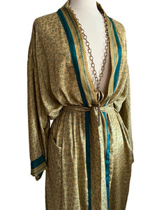 Vintage Silk Long Robe