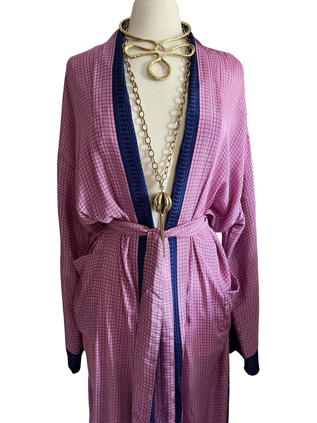 Vintage Silk Long Robe