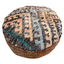Load image into Gallery viewer, Vintage Moroccan Floor Cushion Round