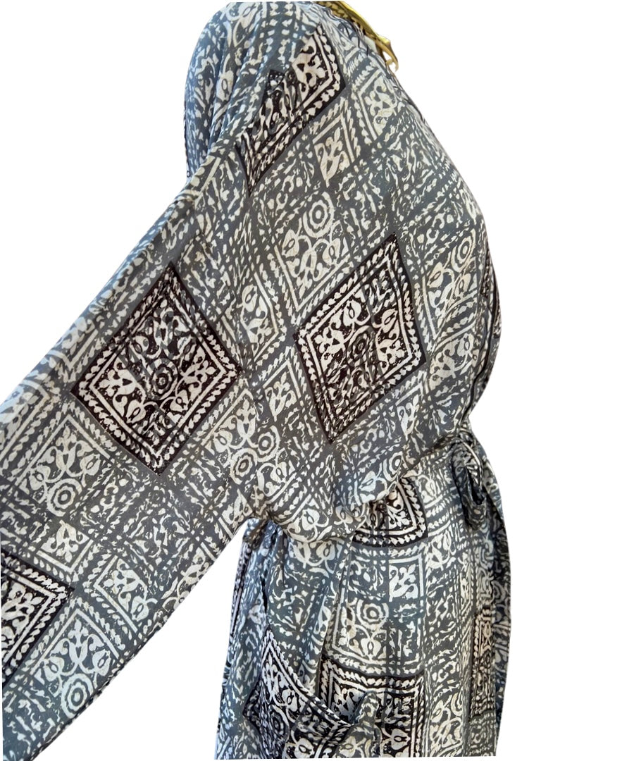 Vintage Silk Long Robe