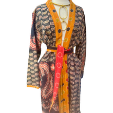 Load image into Gallery viewer, Vintage Kantha Embroidered Coat Reversible