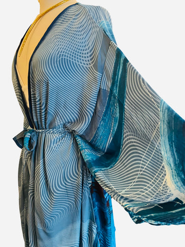 Vintage Silk Robe Short